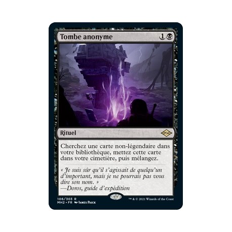 [FOIL] Noire - Tombe anonyme (R) [MH2]