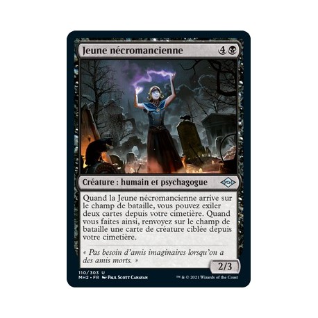 [FOIL] Noire - Jeune nécromancienne (U) [MH2]
