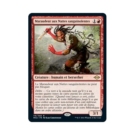[FOIL] Rouge - Maraudeur aux Nattes sanguinolentes (R) [MH2]