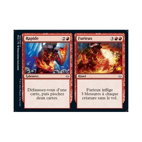 [FOIL] Rouge - Rapide // Furieux (U) [MH2]