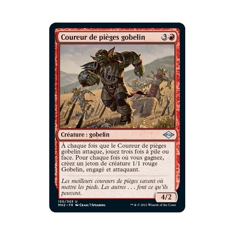 [FOIL] Rouge - Coureur de pièges gobelin (U) [MH2]