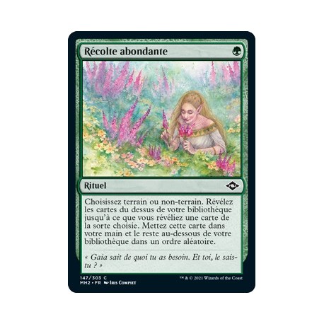 [FOIL] Verte - Récolte abondante (C) [MH2]