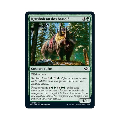 [FOIL] Verte - Krushok au dos bariolé (C) [MH2]