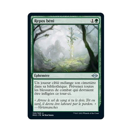 [FOIL] Verte - Repos béni (U) [MH2]