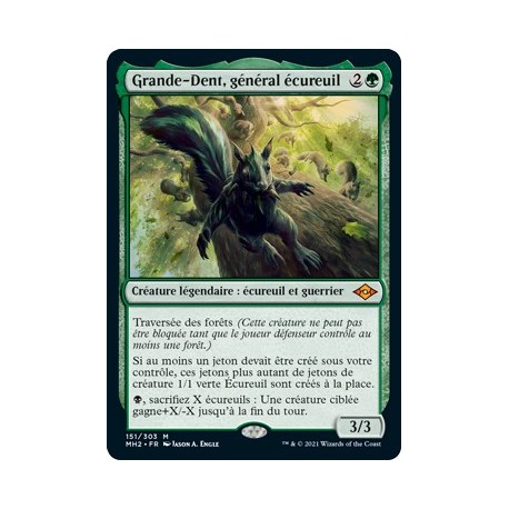 [FOIL] Verte - Grande-Dent, général écureuil (M) [MH2]