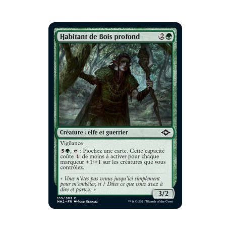 [FOIL] Verte - Habitant de Bois profond (C) [MH2]