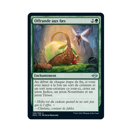 [FOIL] Verte - Offrande aux fæs (U) [MH2]