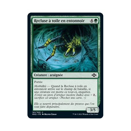 [FOIL] Verte - Recluse à toile en entonnoir (C) [MH2]