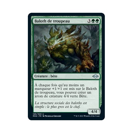 [FOIL] Verte - Baloth de troupeau (U) [MH2]