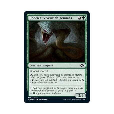 [FOIL] Verte - Cobra aux yeux de gemmes (C) [MH2]