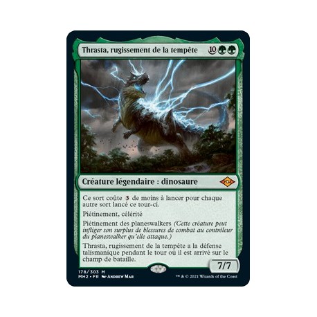 [FOIL] Verte - Thrasta, rugissement de la tempête (M) [MH2]
