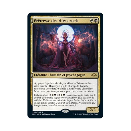 [FOIL] Multi - Prêtresse des rites cruels (R) [MH2]
