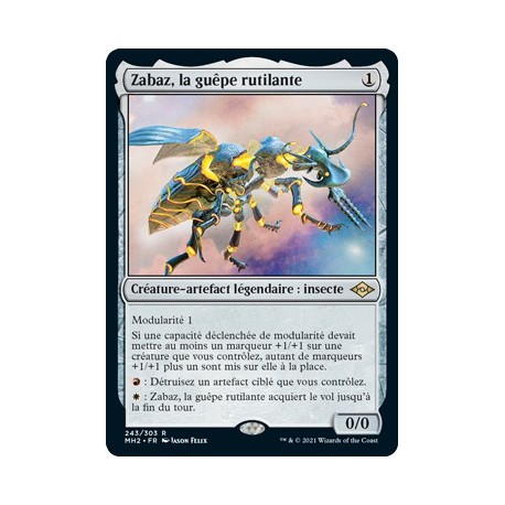 [FOIL] Artefact - Zabaz, la guêpe rutilante (R) [MH2]