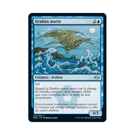 [FOIL] Bleue - Drakôn marin (U) [MH2]