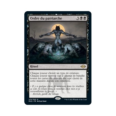 [FOIL] Noire - Ordre du patriarche (R) [MH2]