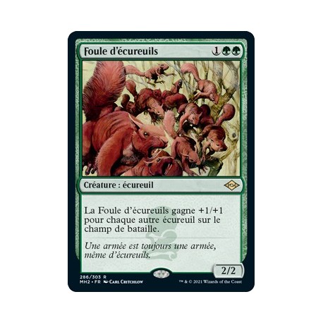 [FOIL] Verte - Foule d'écureuils (R) [MH2]