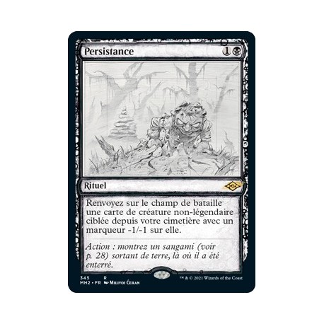 [FOIL] Noire - (SC) Persistance (R) [MH2]