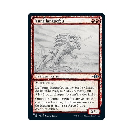 [FOIL] Rouge - (SC) Jeune languefeu (U) [MH2]