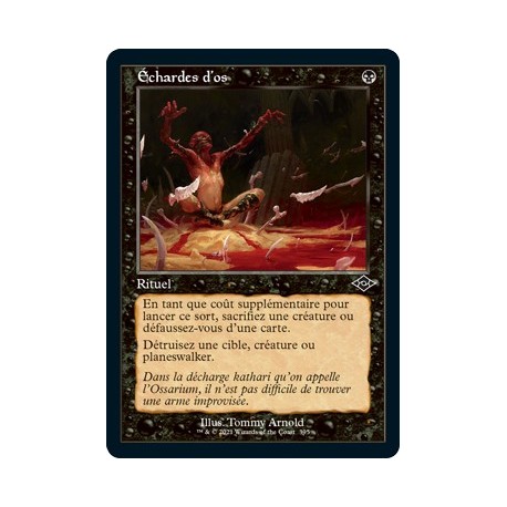 [FOIL] Noire - (OF) Échardes d'os (C) [MH2]