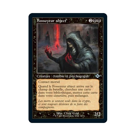 [FOIL] Noire - (OF) Fossoyeur abject (U) [MH2]