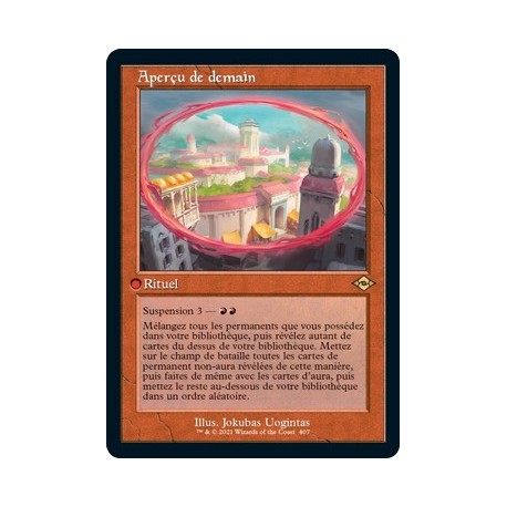 [FOIL] Rouge - (OF) Aperçu de demain (R) [MH2]
