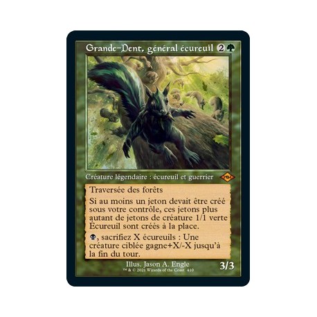 [FOIL] Verte - (OF) Grande-Dent, général écureuil (M) [MH2]