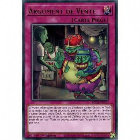 Argument de Vente (R) [MP21]