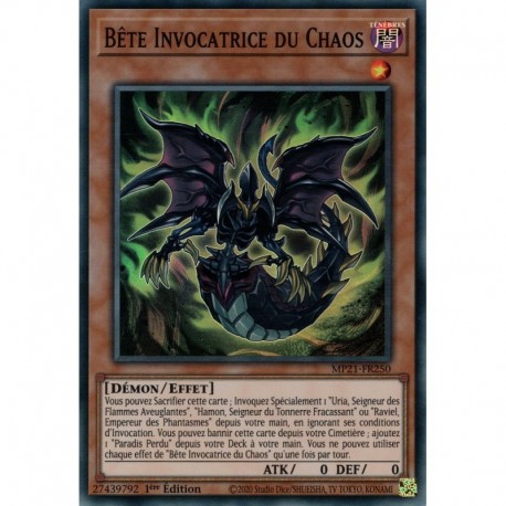 Bête Invocatrice du Chaos (SR) [MP21]