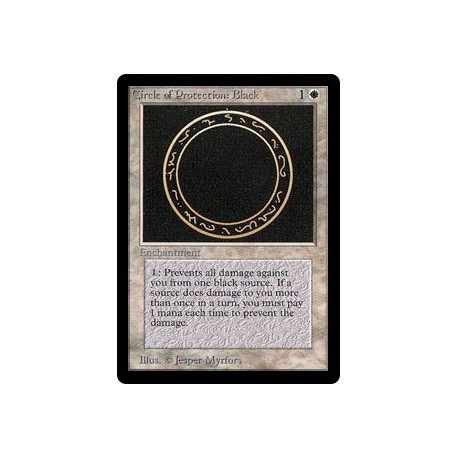 Blanche - Circle of Protection: Black (C) [BETA] Grading : Excellent +