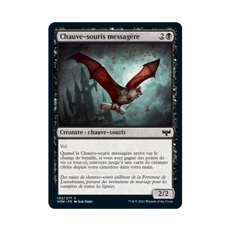 Noire - Chauve-souris messagère (C) [VOW]