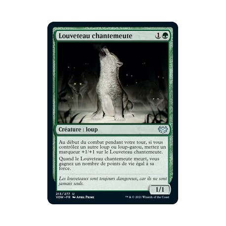 Verte - Louveteau chantemeute (U) [VOW]