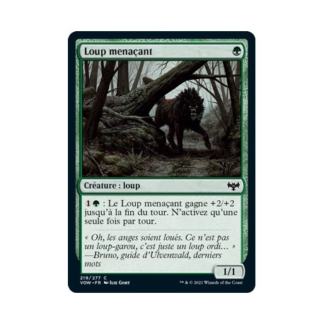 Verte - Loup menaçant (C) [VOW]