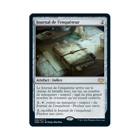 Artefact - Journal de l'enquêteur (R) [VOW]