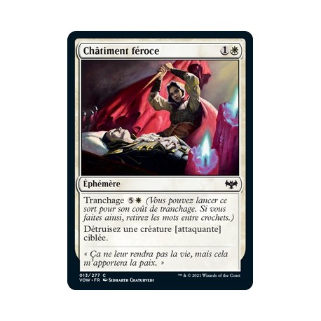 (FOIL) Blanche - Châtiment féroce (C) [VOW]