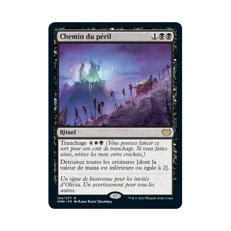 (FOIL) Noire - Chemin du péril (R) [VOW]