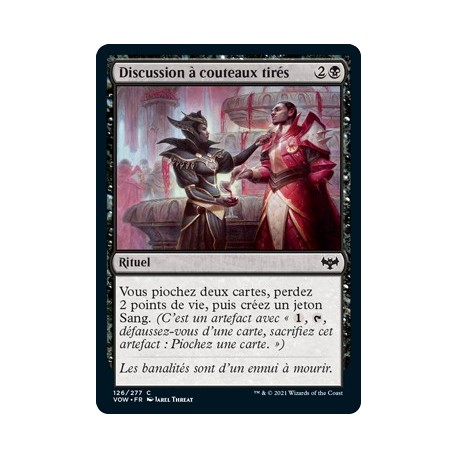 (FOIL) Noire - Discussion à couteaux tirés (C) [VOW]