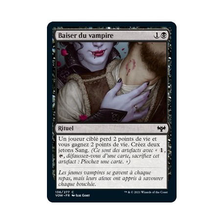 (FOIL) Noire - Baiser du Vampire (C) [VOW]