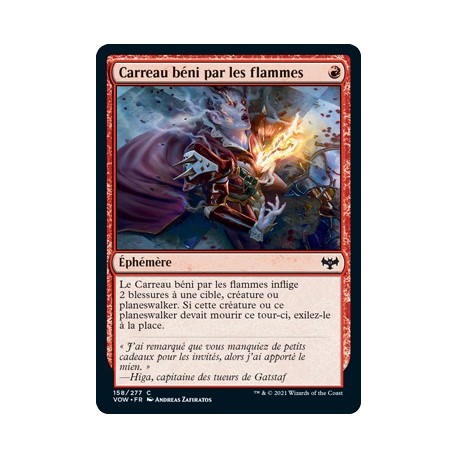 (FOIL) Rouge - Carreau béni par les flammes (C) [VOW]