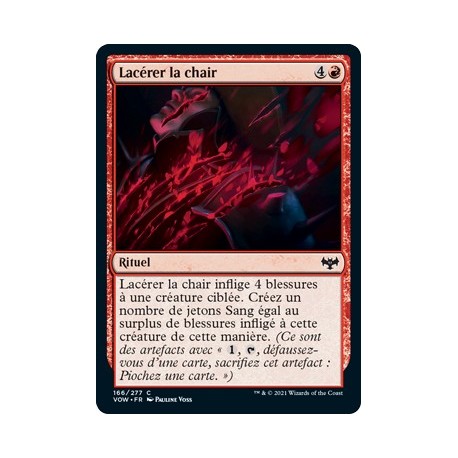 (FOIL) Rouge - Lacérer la chair (C) [VOW]