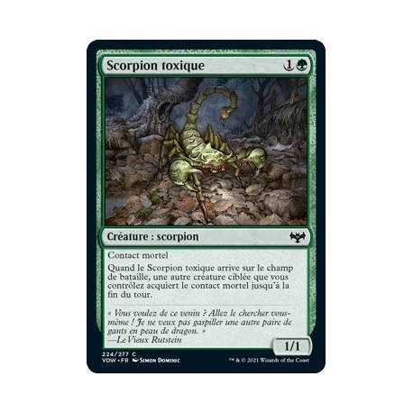 (FOIL) Verte - Scorpion toxique (C) [VOW]