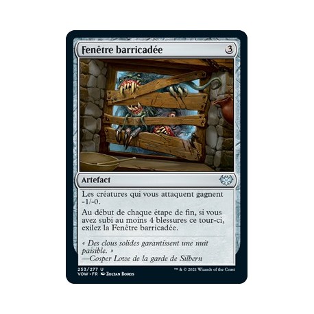 (FOIL) Artefact - Fenêtre barricadée (U) [VOW]