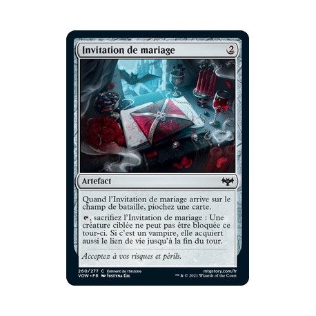 (FOIL) Artefact - Invitation de mariage (C) [VOW]
