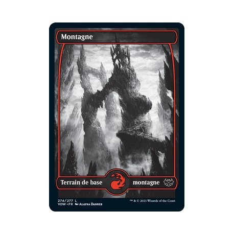 (FOIL) Terrain - Montagne (V1) (L) [VOW]
