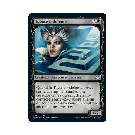 (FOIL) Noire - (SC) Tueuse indolente (U) [VOW]