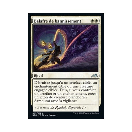 (FOIL) Blanche - Balafre de bannissement (U) [NEO]