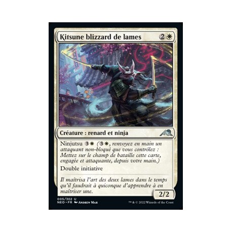 (FOIL) Blanche - Kitsune blizzard de lames (U) [NEO]