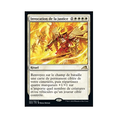 (FOIL) Blanche - Invocation de la justice (R) [NEO]