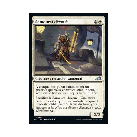 (FOIL) Blanche - Samouraï dévoué (U) [NEO]