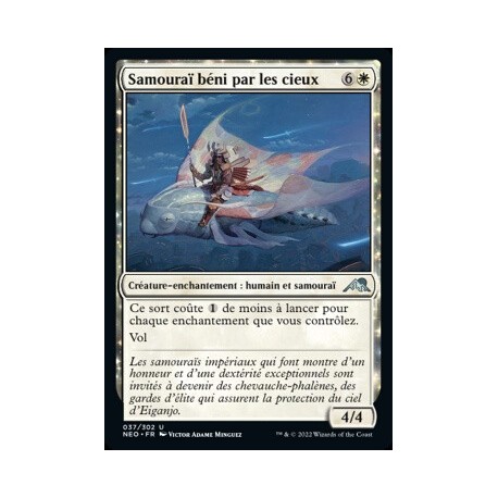 (FOIL) Blanche - Samouraï béni par les dieux (U) [NEO]