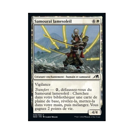 (FOIL) Blanche - Samouraï lamesoleil (C) [NEO]